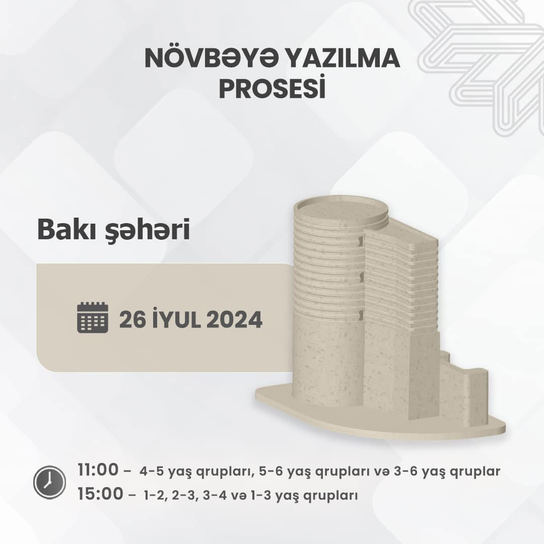 Məktəbəqədər təhsil müəssisələrinə uşaqların qeydiyyatına başlanılır