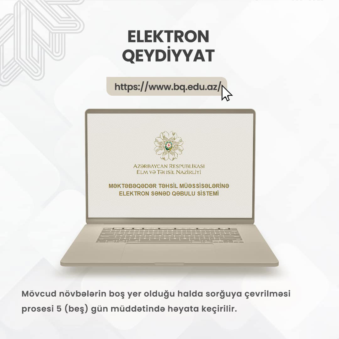 Məktəbəqədər təhsil müəssisələrinə uşaqların qeydiyyatına başlanılır