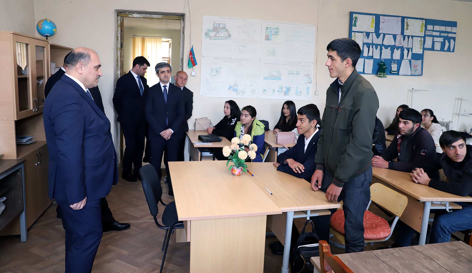 Nazir müavini İdris İsayev Gədəbəydə olub