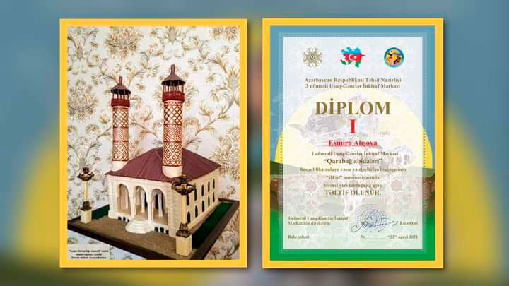 “Qarabağ abidələri” rəsm və əl işləri müsabiqəsi yekunlaşıb