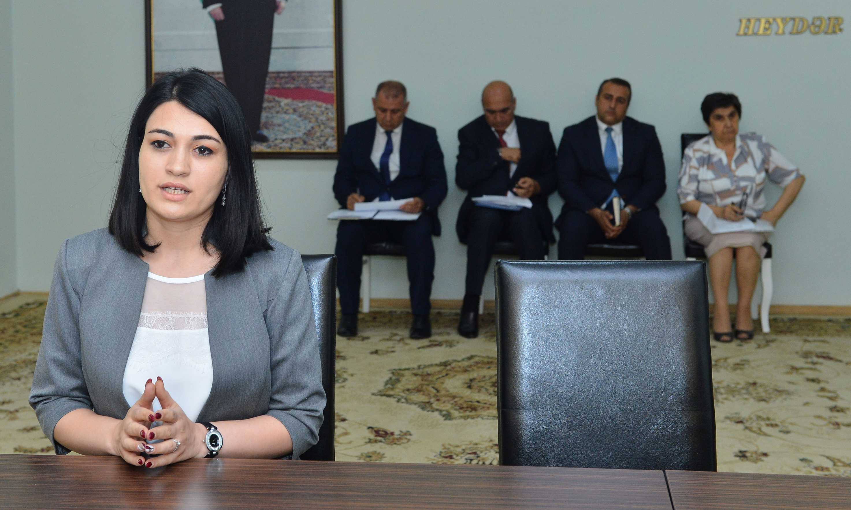 Təhsil naziri Siyəzən şəhərində vətəndaşları qəbul edib