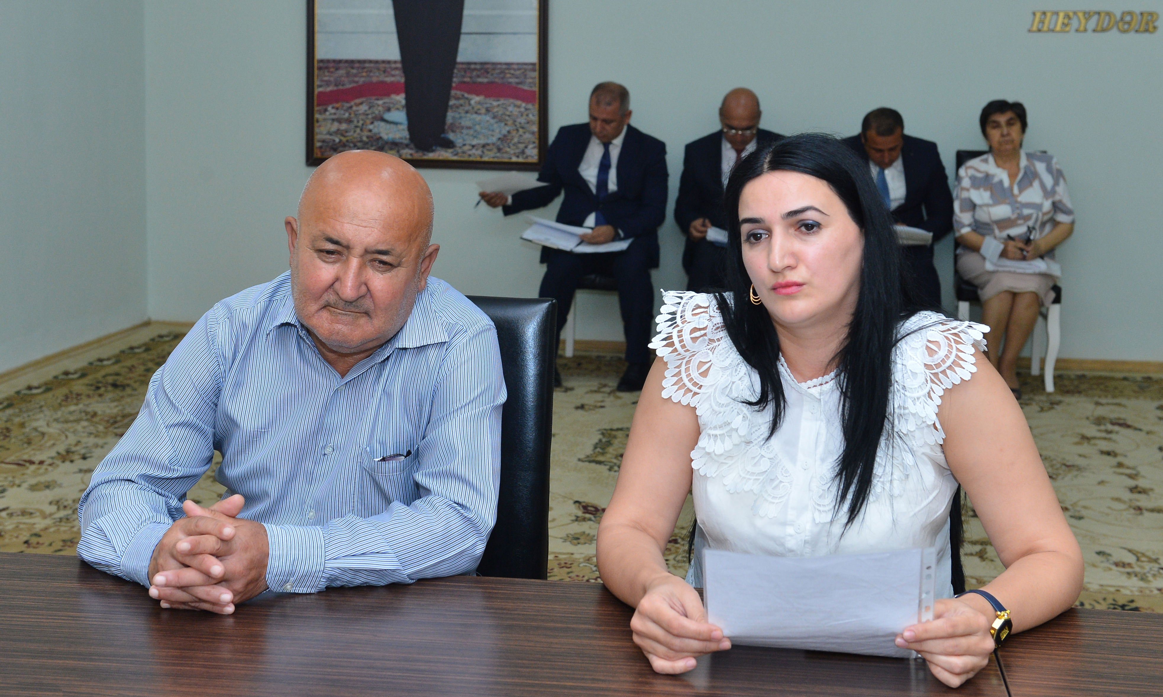 Təhsil naziri Siyəzən şəhərində vətəndaşları qəbul edib