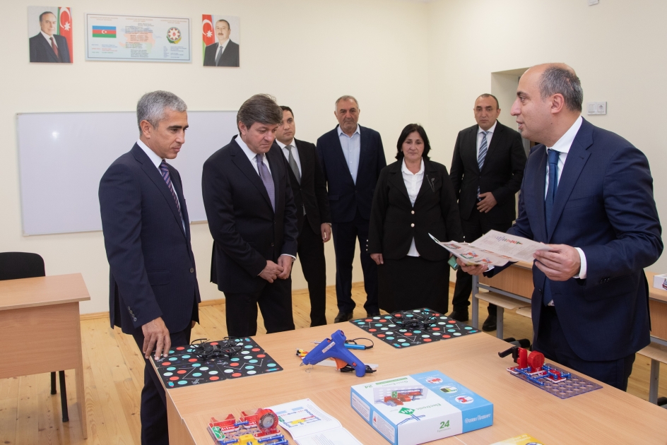 Göyçay, İsmayıllı və Qəbələdə yeni məktəb binaları istifadəyə verilib