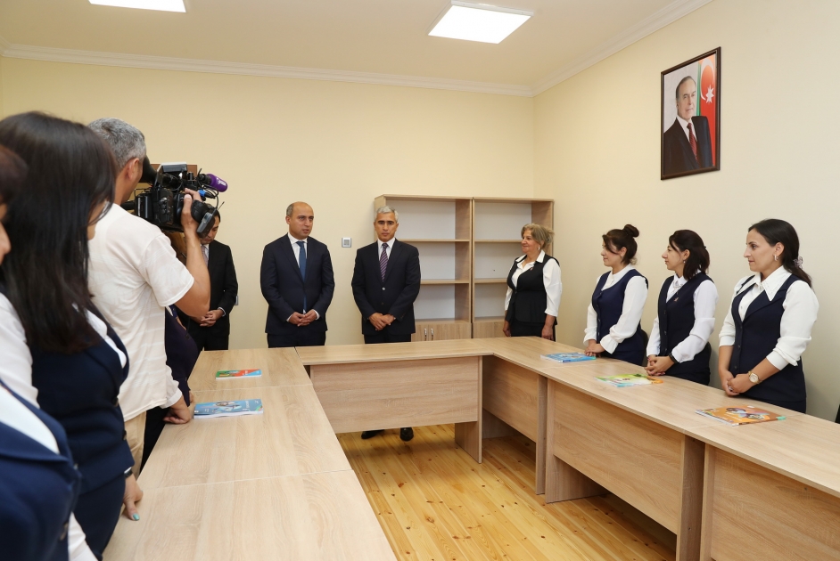 Göyçay, İsmayıllı və Qəbələdə yeni məktəb binaları istifadəyə verilib