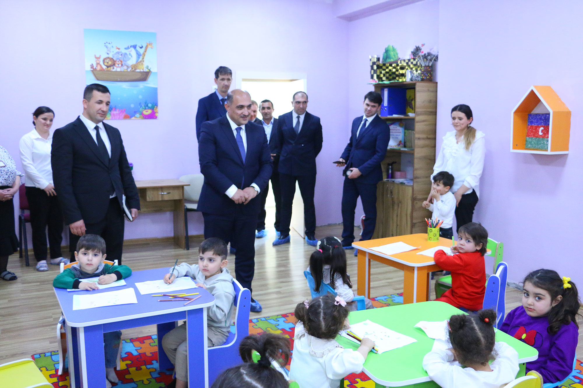 Nazir müavini Füzulidə təhsil müəssisələrində olub