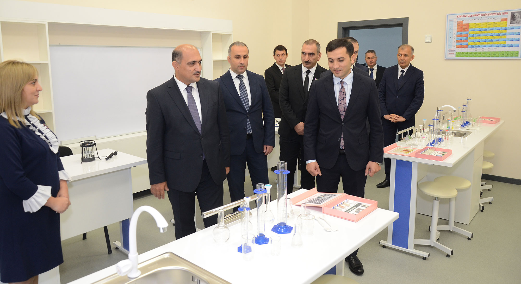 Şəkidə 7 nömrəli məktəbin yeni binasının açılışı olub