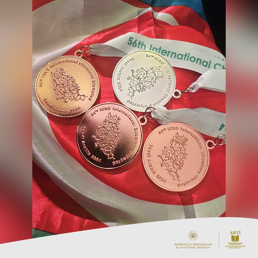 Beynəlxalq Kimya Olimpiadasında məktəblilərimiz uğurla çıxış ediblər: 1 gümüş və 3 bürünc medal