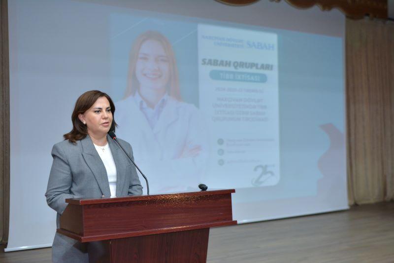 Naxçıvan Dövlət Universitetində “Tibb” ixtisası üzrə SABAH qrupunun təqdimatı olub
