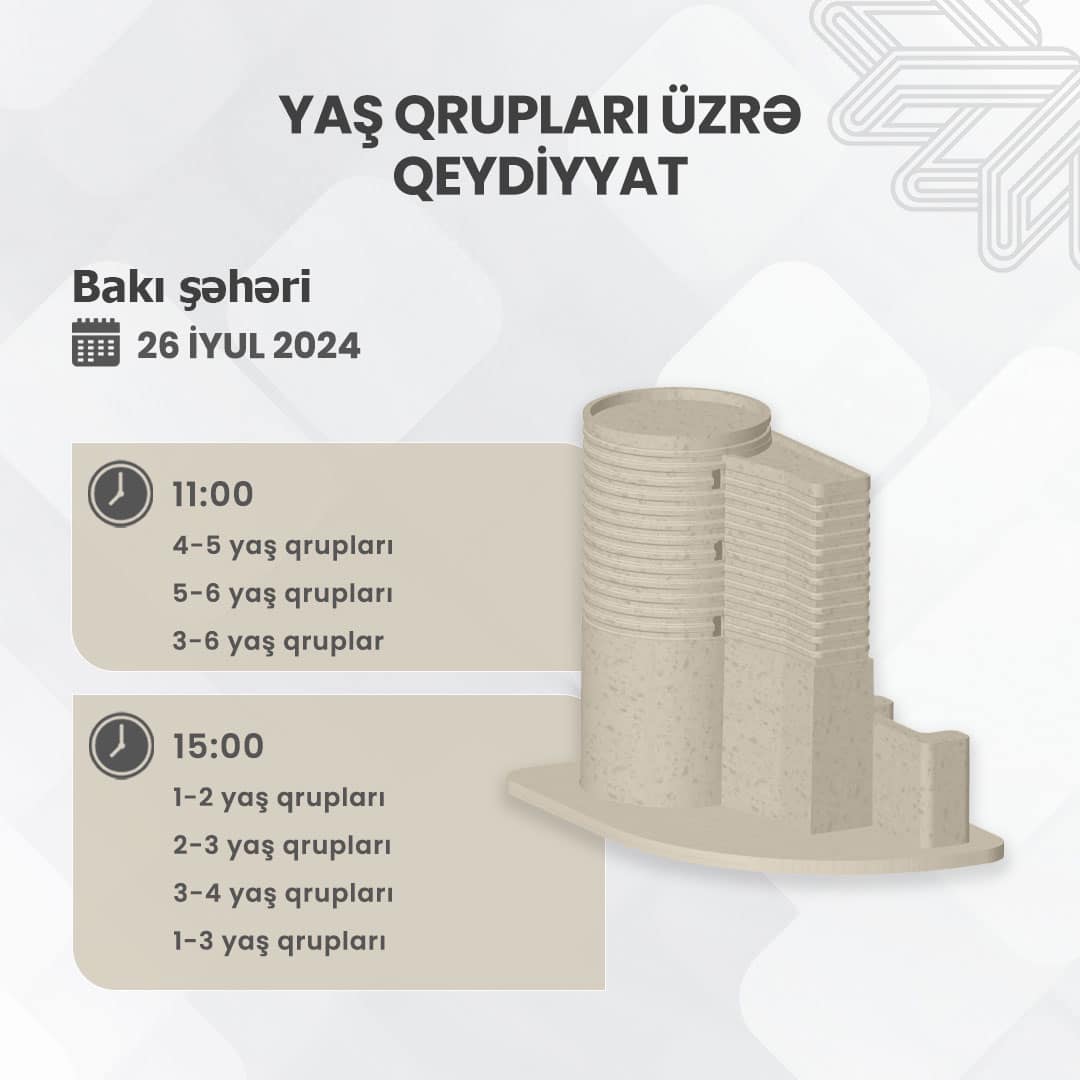İyulun 16-da məktəbəqədər təhsil müəssisələrinin qeydiyyatına start veriləcək
