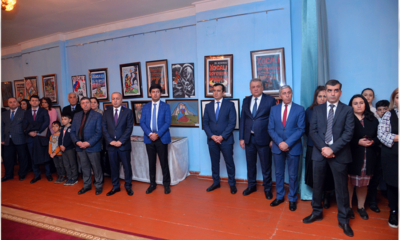 “Xocalı soyqırımı tarixin qan yaddaşıdır” adlı rəsm sərgisi